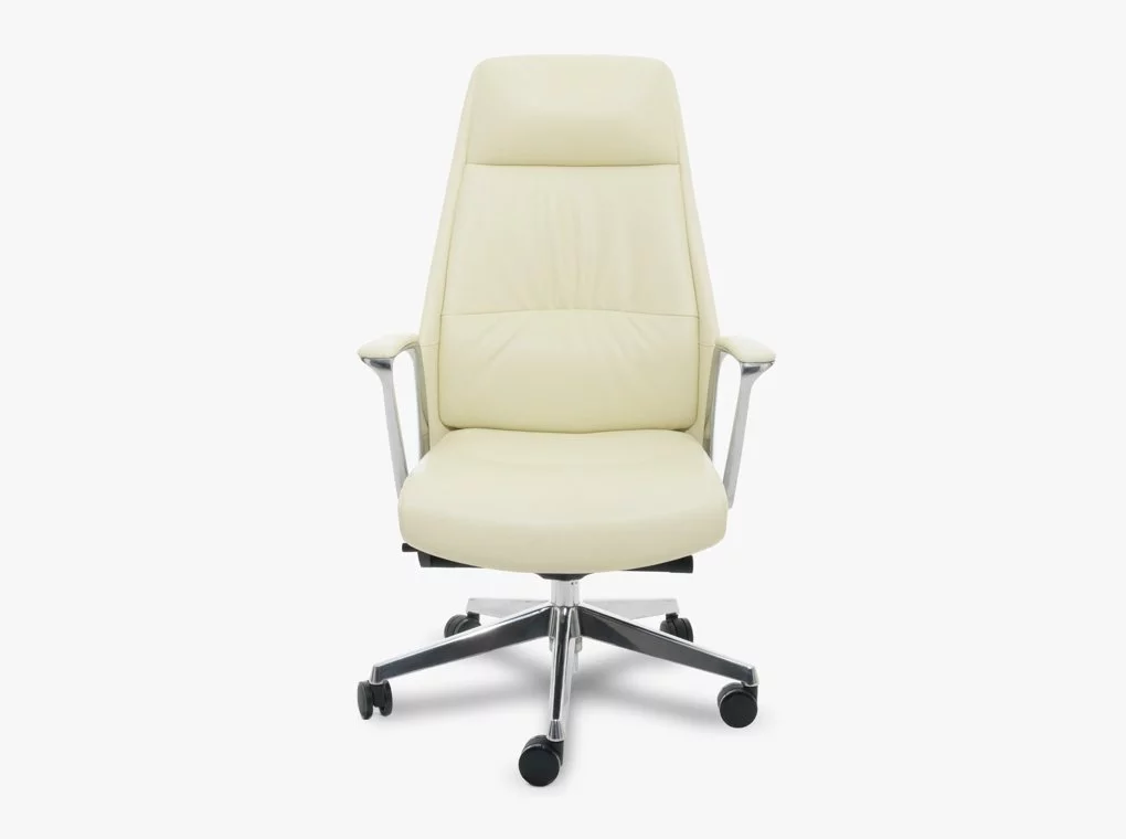 REVOTICA PRIMELINE A1826 KRÉMFEHÉR VALÓDI BŐR IRODASZÉK