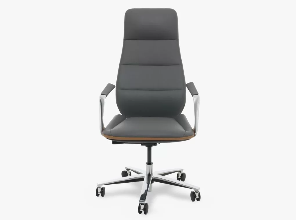 REVOTICA TITANIUM 101J-03 SZÜRKE VALÓDI BŐR IRODASZÉK