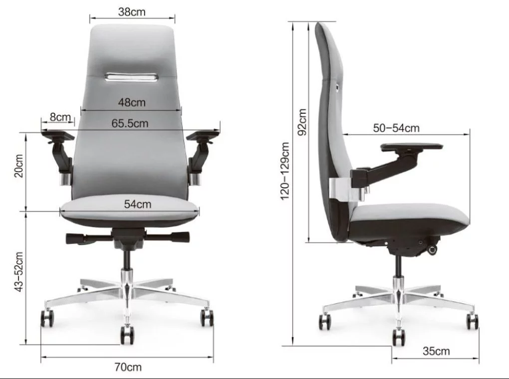 REVOTICA TITANIUM 201JX BARNA/SZÜRKE VALÓDI BŐR IRODASZÉK