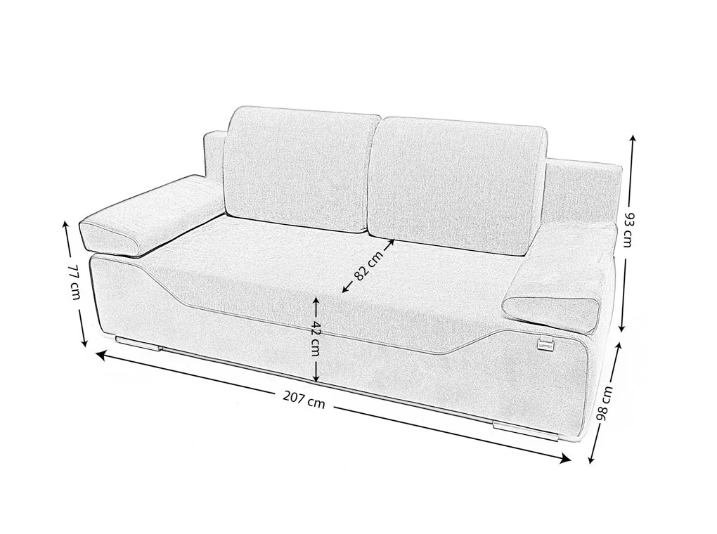 RÓMA KANAPÉÁGY ÁGYNEMŰTARTÓVAL USB