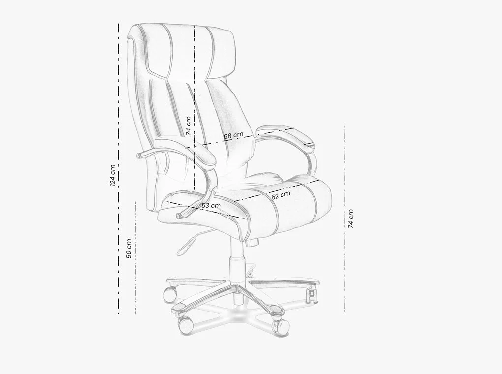 CALGARY 9352H FEKETE TEXTILBŐR ELEGÁNS FŐNÖKI IRODASZÉK